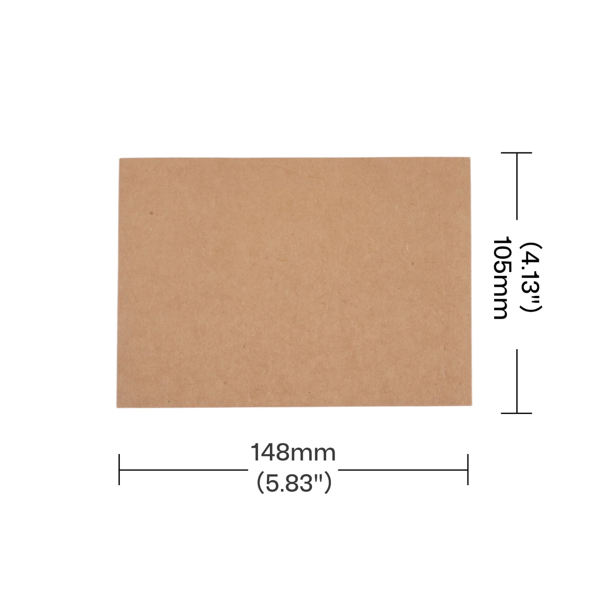 craft paper sheet with dimensions for laser engraving machine bed sizing 148 x105mm.