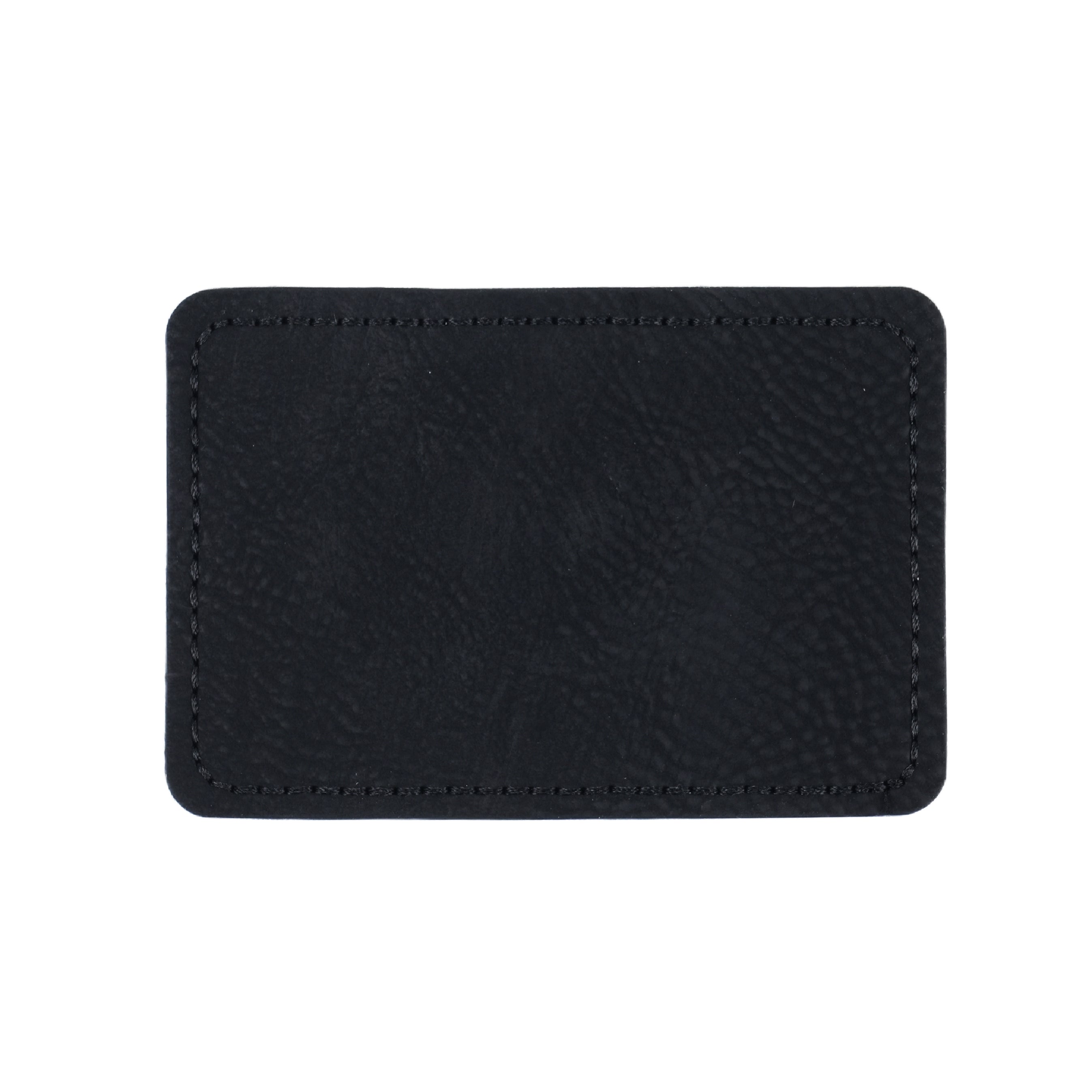 blank rectangular pu leather laser tag black for LaserPecker engraving.