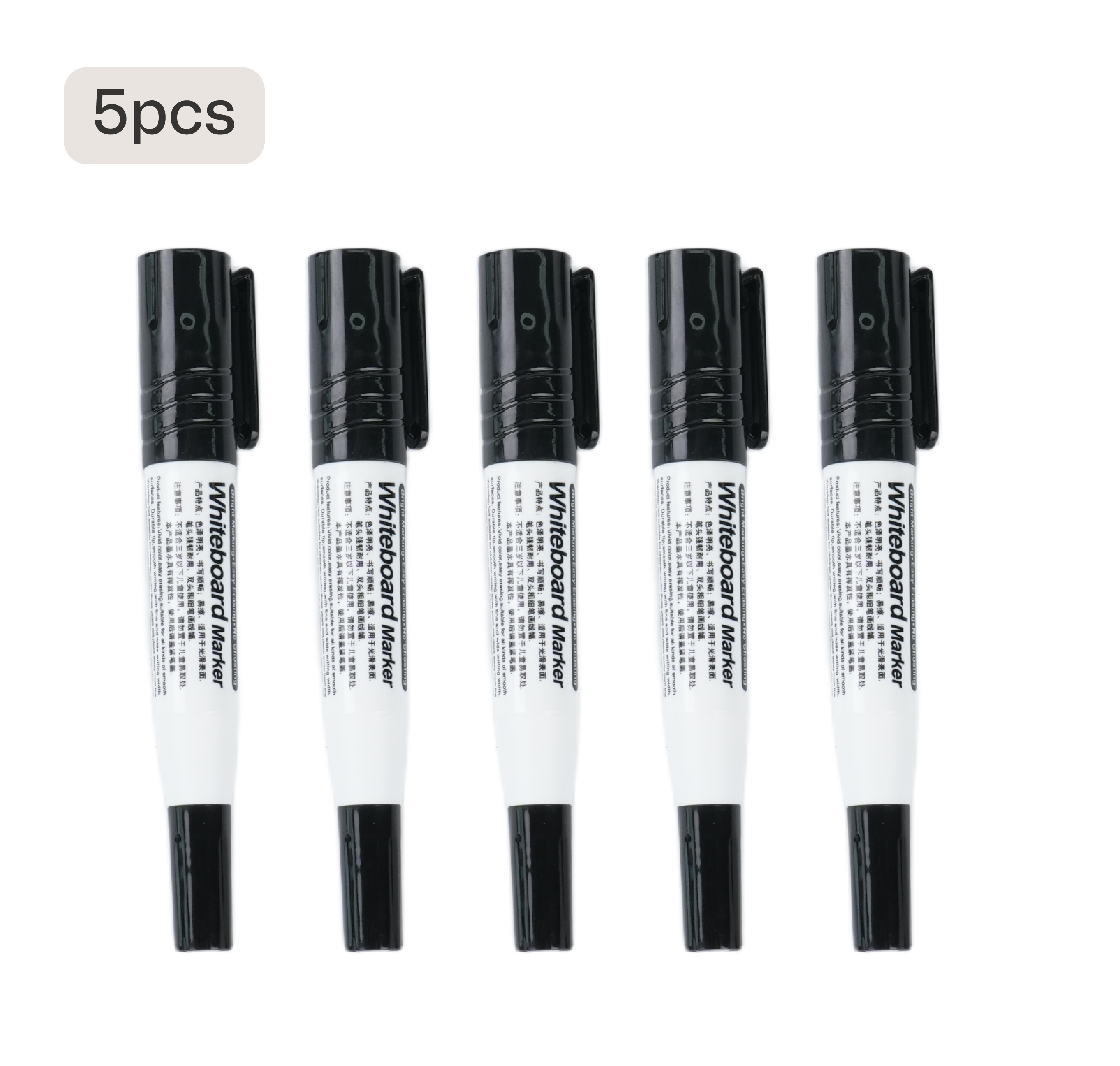 Black Whiteboard Markers (5pcs / 10pcs)