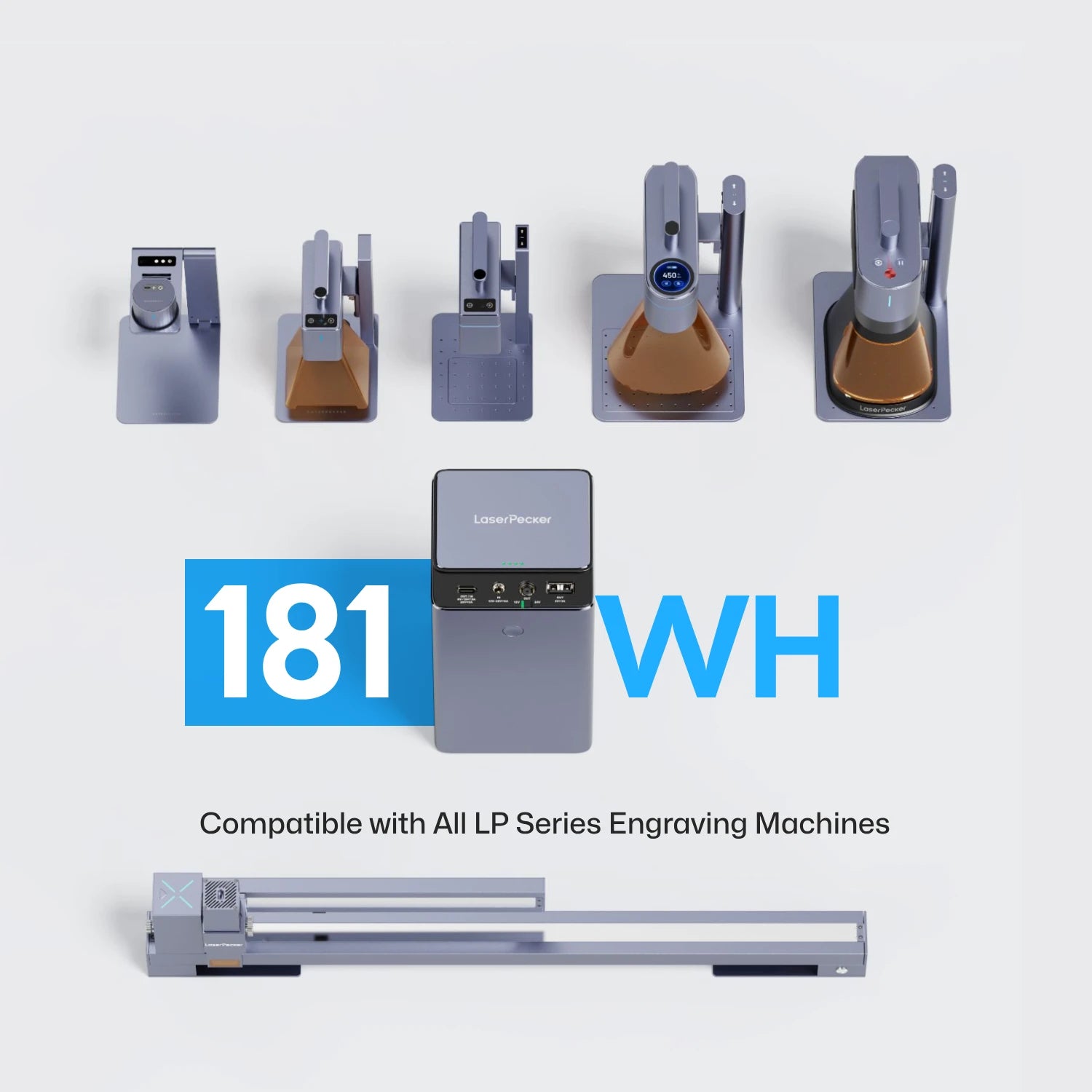 laserpecker powerpack plus 181wh compatible with all lp series laser engravers.