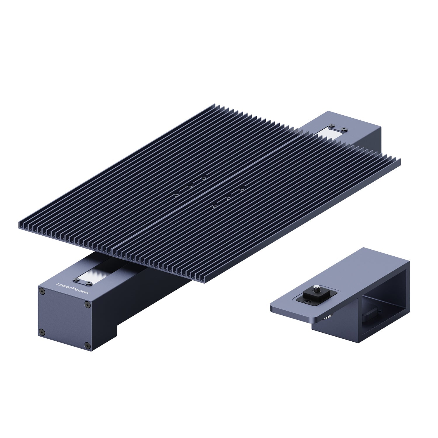 laserpecker slide extension retractable bellows worktable for larger engraving area.