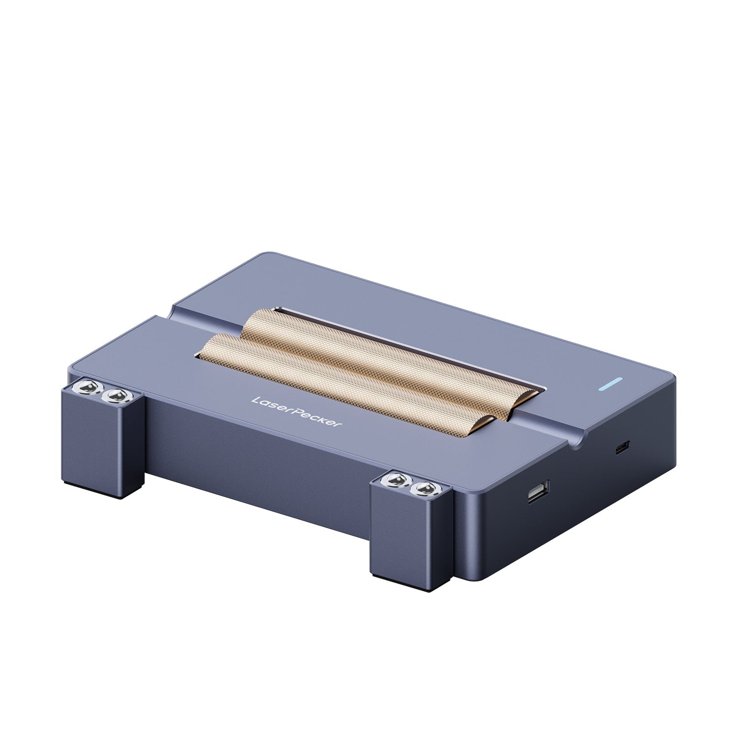 laserpecker versatile electric roller with adjustable height feet for extra long engraving needs.