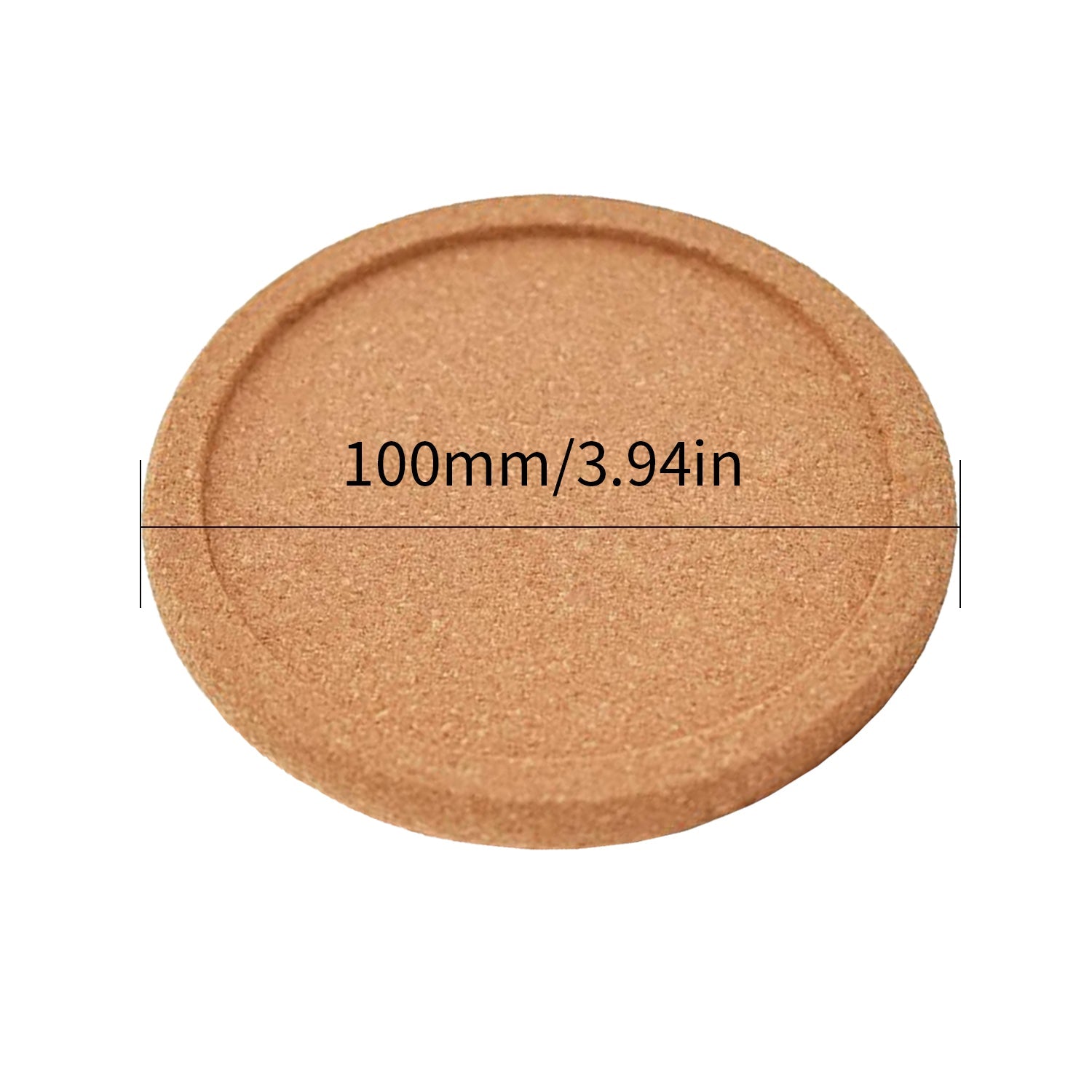 DIY Cork Concave Insulation Placemat Shock-Absorbing Coaster (30 Pcs) Size