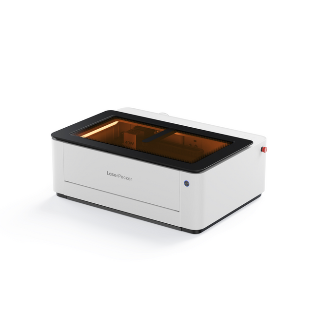 LaserPecker desktop laser engraver LX2 on a white background.