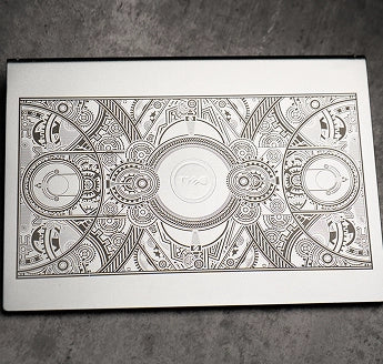 Custom laptop laser engraved with a personalized design using LaserPecker LP4.