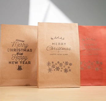 Custom kraft paper shopping bag laser engraved by LaserPecker LP4.