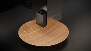 LaserPecker LX2 3D auto-focus scans curved surfaces and adjusts focus automatically for perfect engraving.