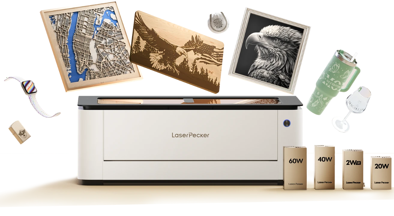 use laserpecker lX2 for wood engraving