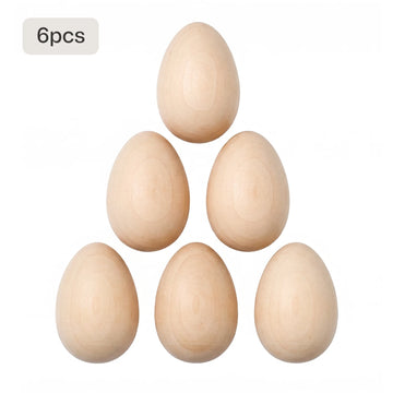 Wooden Easter Eggs (6pcs)