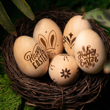 Wooden Easter Eggs (6pcs)