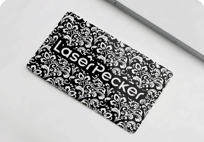 Custom metal business cards.