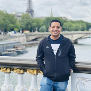 A digital creator who sells reusable art and design files through his online small business.
