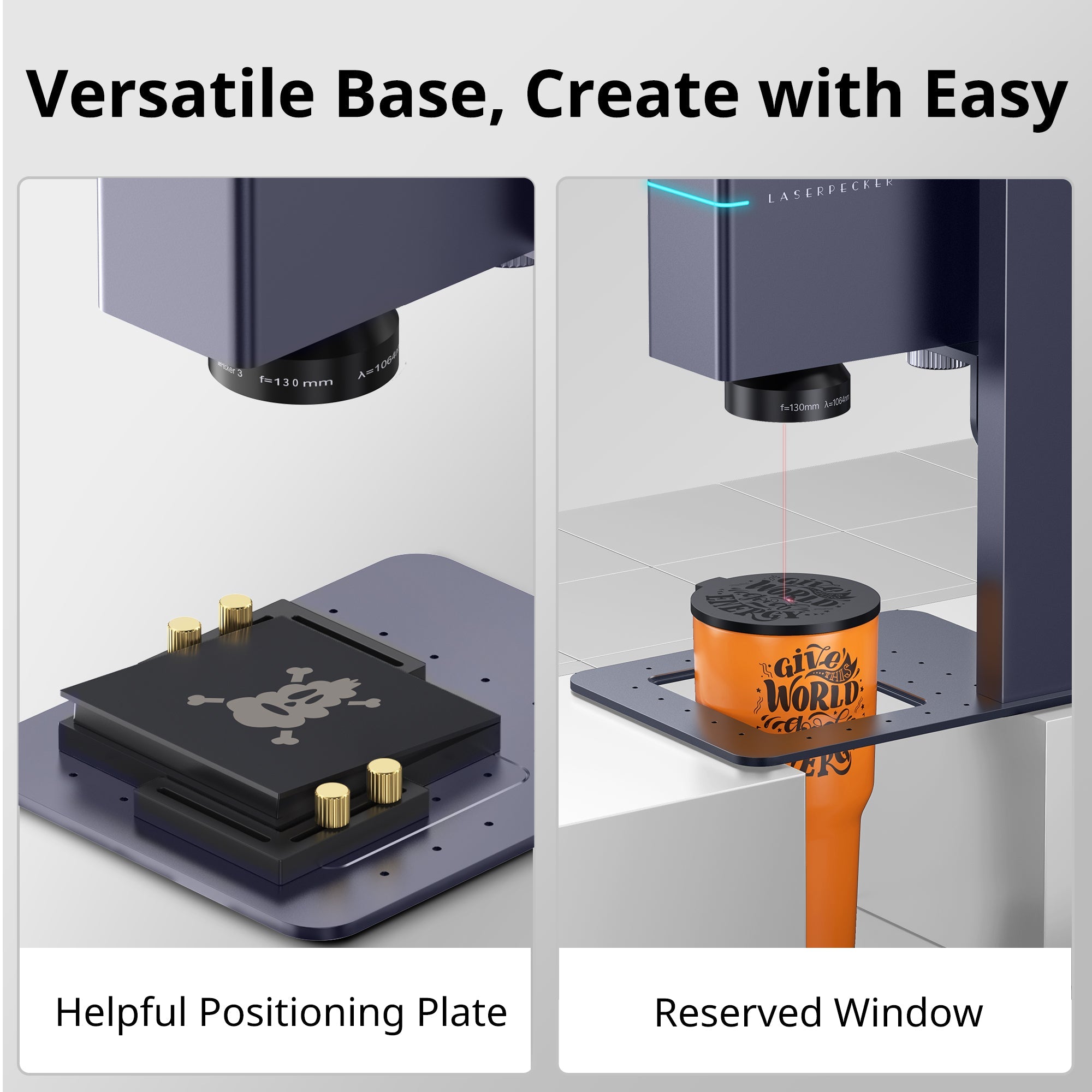 Laserpecker LP3 Have Versatile Base