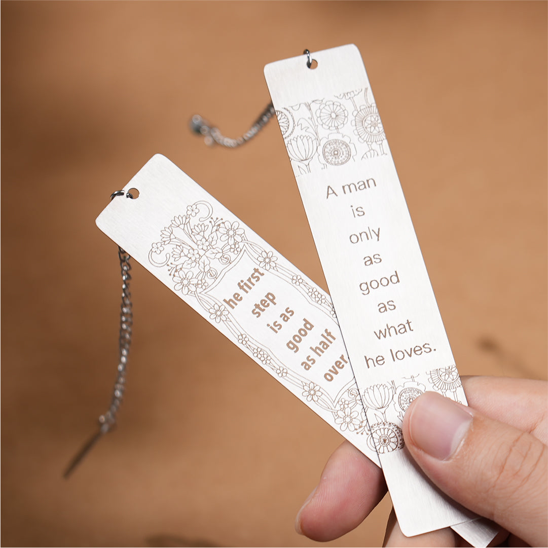 Stainless Steel Book Page Marker Sample