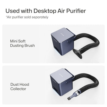 laserpecker dust hood collector and mini dusting brush for laser engraver accessory desktop air purifier.