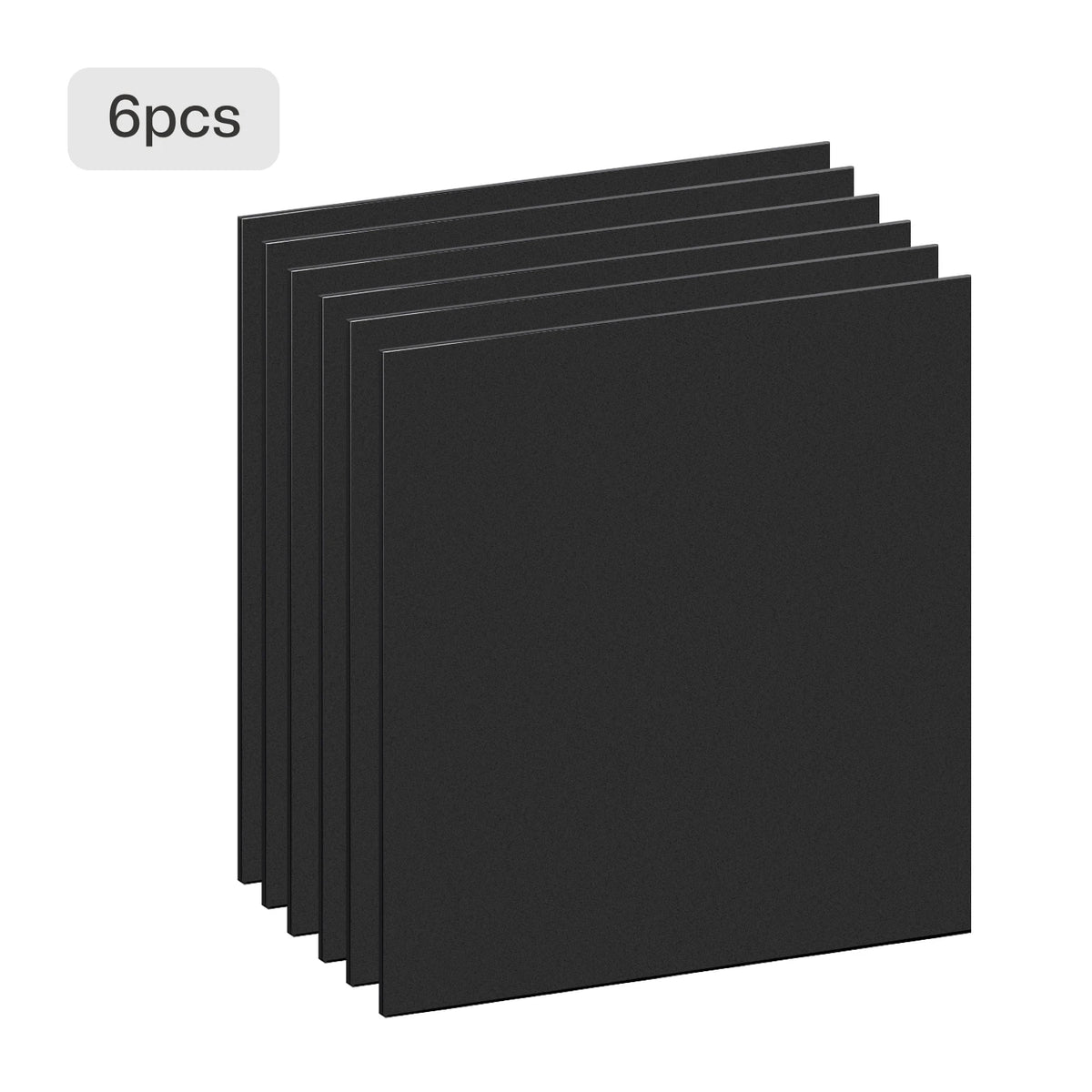6 pack matte opaque acrylic sheets for laser engraving and cutting.