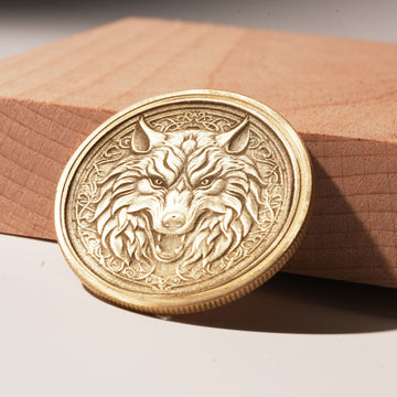blank brass coin with laser engraved custom logo and text for challenge coin commemorative gift.