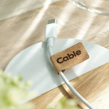 corkwood label sticker sheet with laser engraved sample text for custom labeling tags.