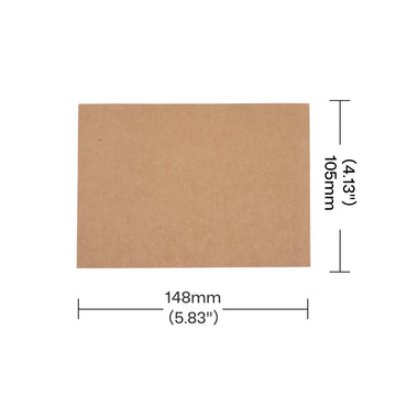 craft paper sheet with dimensions for laser engraving machine bed sizing 148 x105mm.