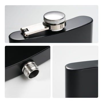 stainless steel hip flask with screw cap for laser engraving leak proof pocket flask custom gift.