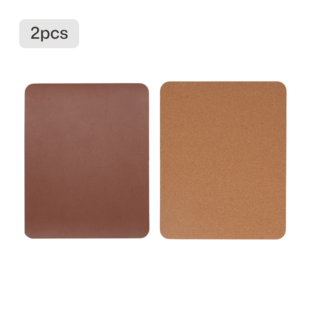 two dual surface mouse pads as pair for home office his and hers gaming setup laser engraving ready.