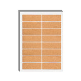 160 pack rectangular corkwood label stickers for laser engraving self adhesive natural cork labels for jars bottles wedding favors and rustic craft projects.