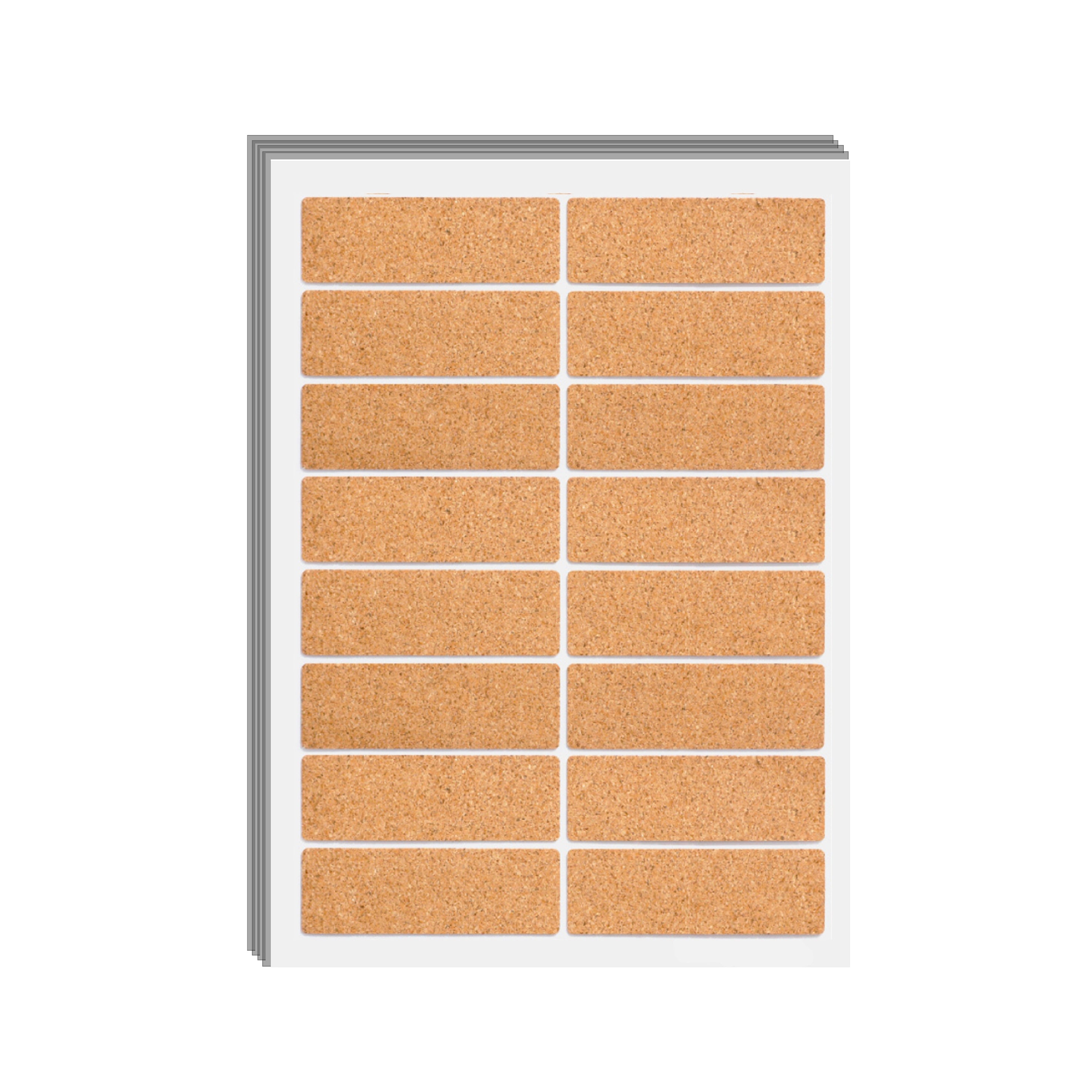 160 pack rectangular corkwood label stickers for laser engraving self adhesive natural cork labels for jars bottles wedding favors and rustic craft projects.