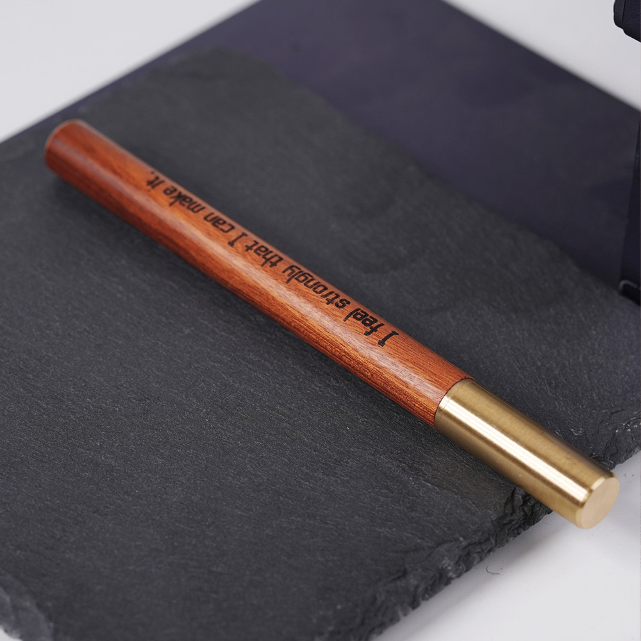 wooden rollerball pen with laser engraved name and logo personalized gift for executive teacher.