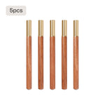 set of 5 wooden rollerball pen blanks for laser engraving custom name or logo natural wood writing instrument personalized gift.