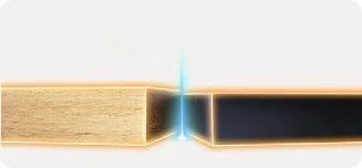 LaserPecker LX2 cuts 22mm wood and 20mm acrylic in a single pass with 40W power.
