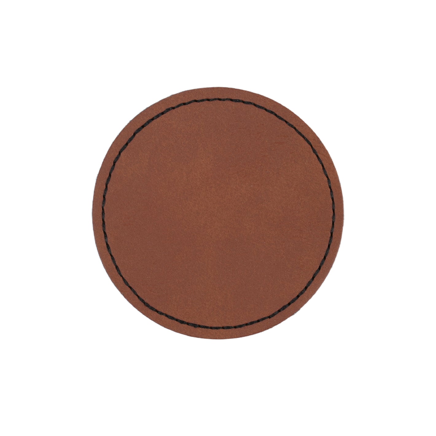 Blank Circular PU Leather Labels / Tags (30pcs)