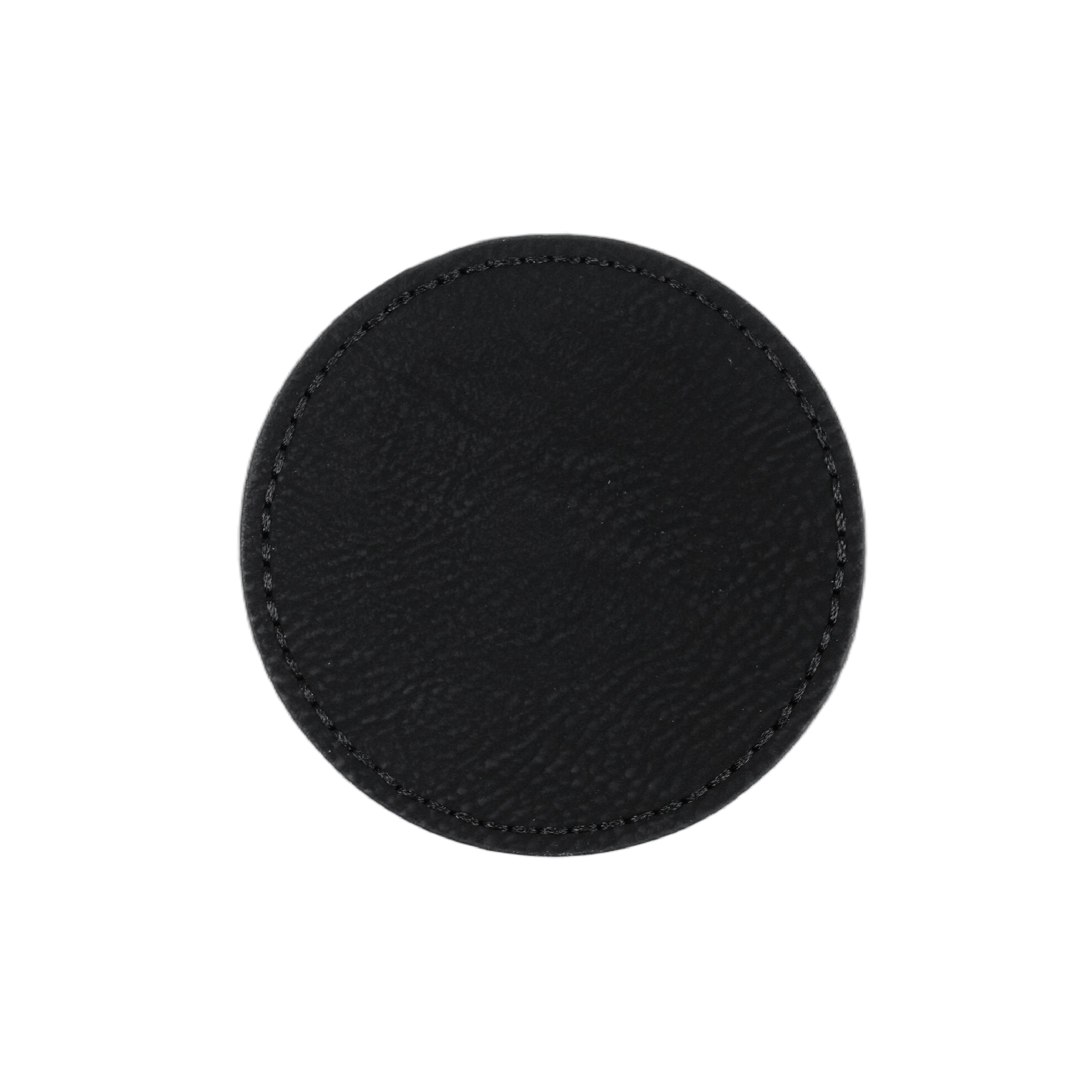 Blank Circular PU Leather Labels / Tags (30pcs)