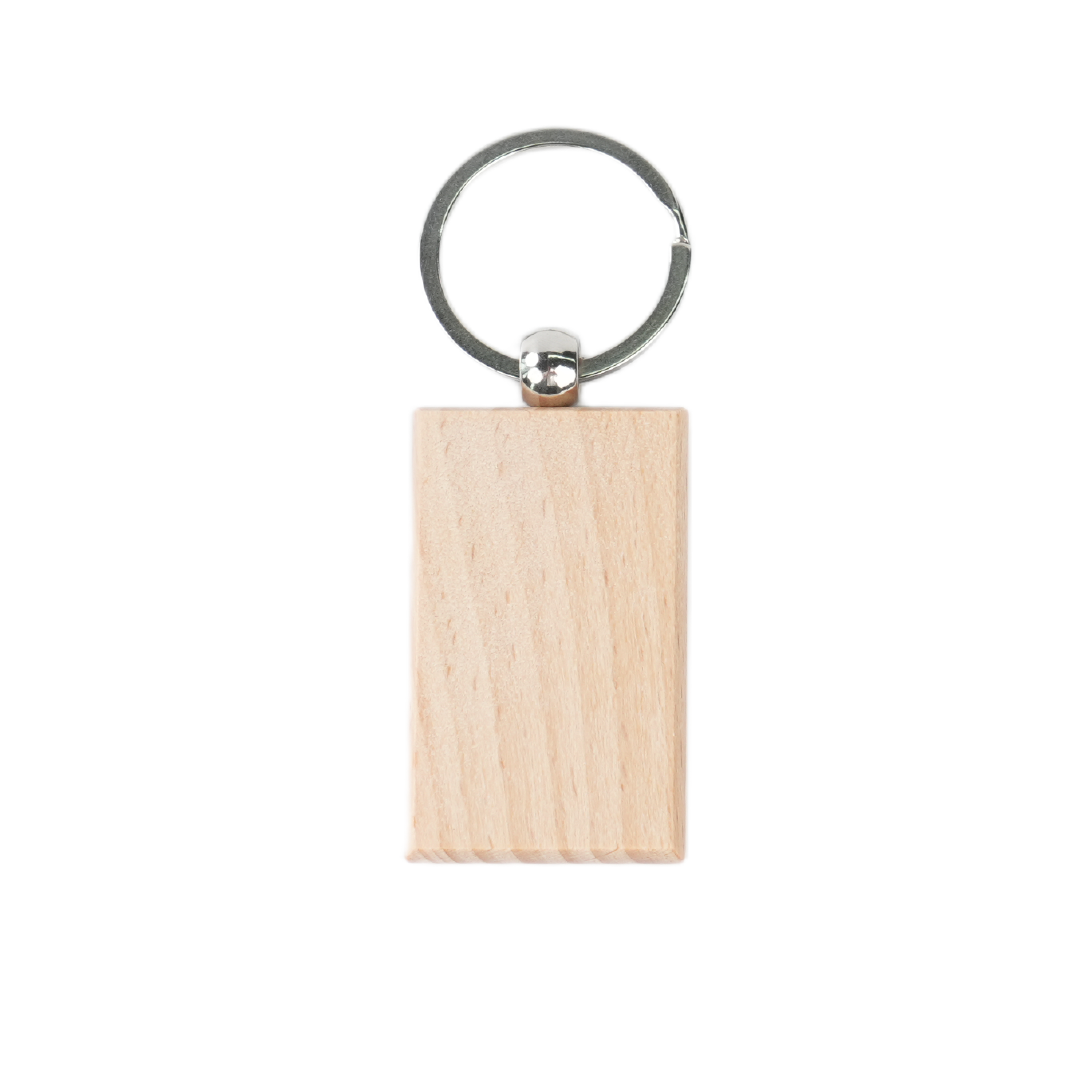 rectangular wooden keychain blanks for laser engraving diy keyring custom name or logo wood rectangle tag.