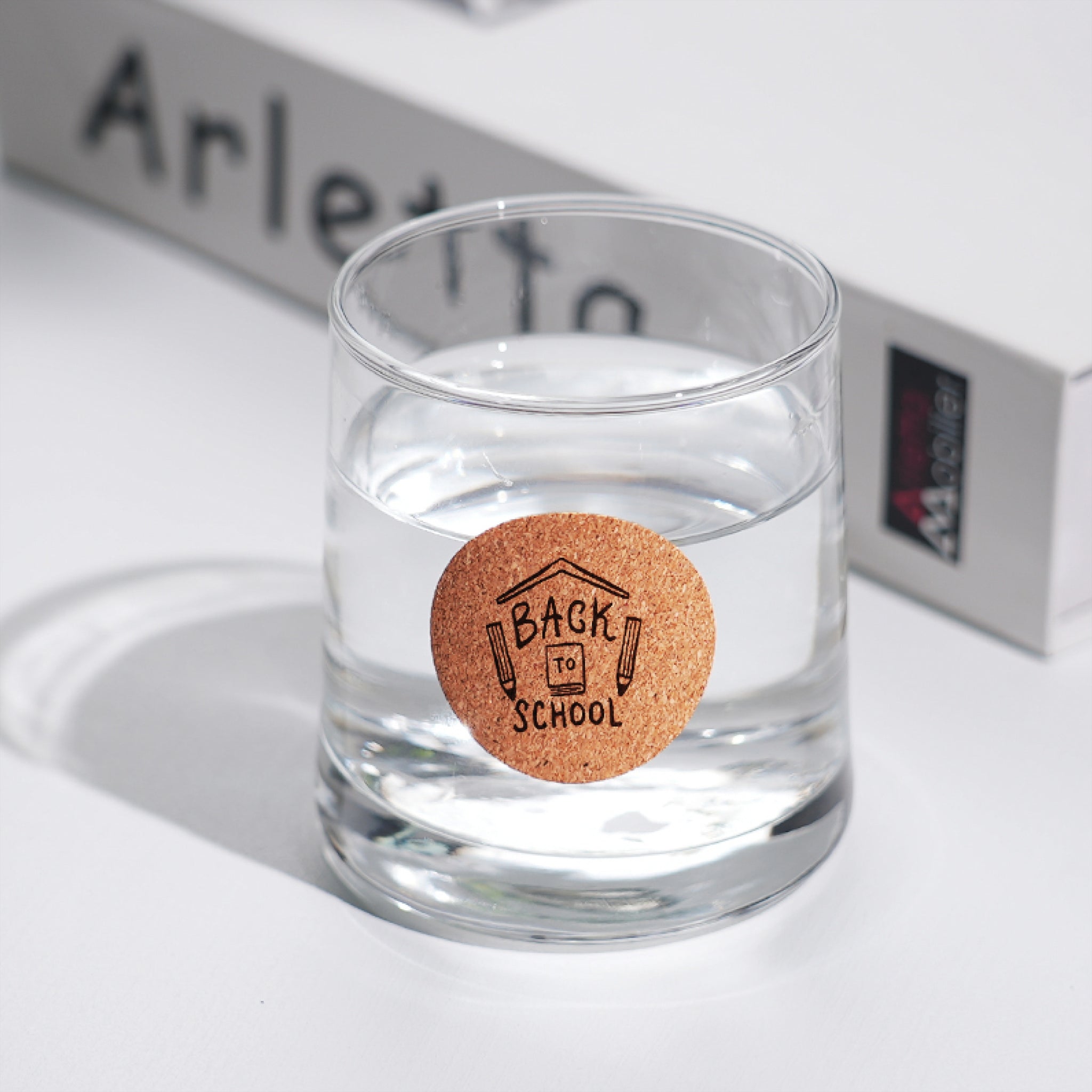 Round Corkwood Label Stickers (120 pcs)