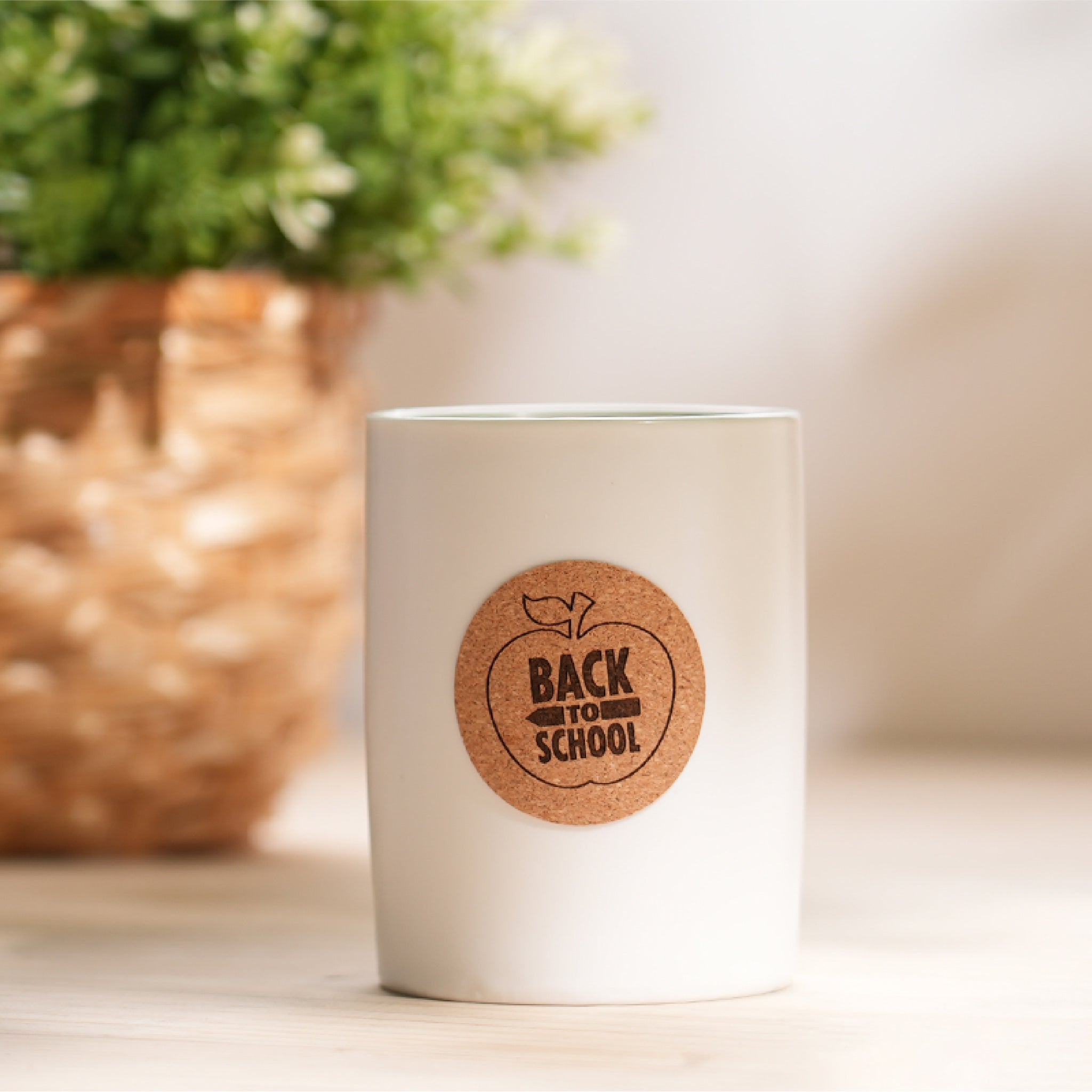 Round Corkwood Label Stickers (120 pcs)