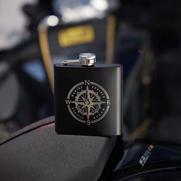 Stainless Steel Hip Flask with Funnel and Cups (6 oz)