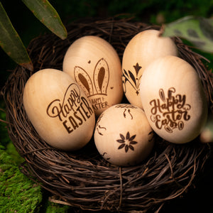 Wooden Easter Eggs (6pcs)