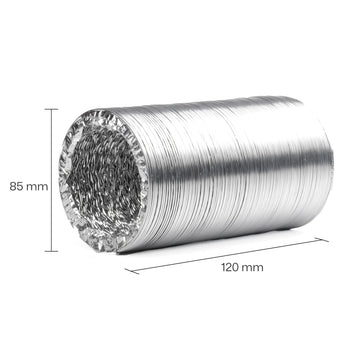 laserpecker smoke exhaust pipe 85 millimeter diameter with 120 millimeter folded length.