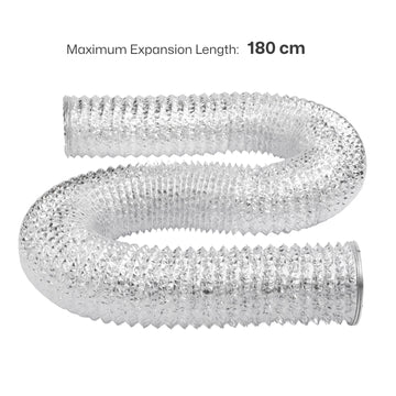 laserpecker smoke exhaust pipe with 180 centimeter maximum expansion length for fume extraction.