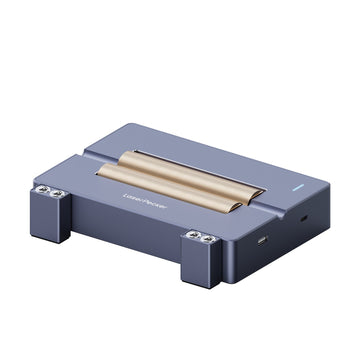 laserpecker versatile electric roller with adjustable height feet for extra long engraving needs.