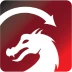 Graphic panel for LaserPecker LP5: Features LightBurn’s logo (red background with white dragon graphic) alongside the title "Compatible with LightBurn", explaining that the LP5 supports immediate use with LightBurn—the industry’s professional standard laser software.