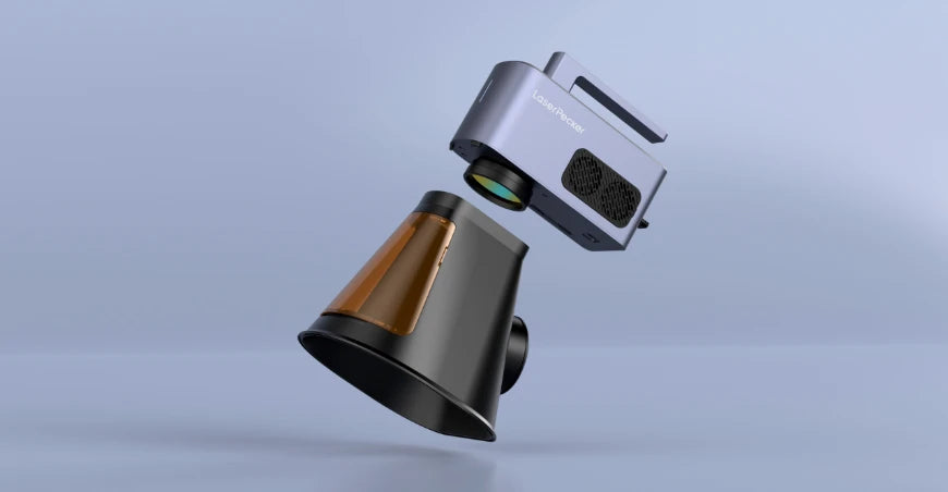 LP2 Plus protective cover installs with hand-tightened screws, no tools needed for quick setup and enhanced laser safety.